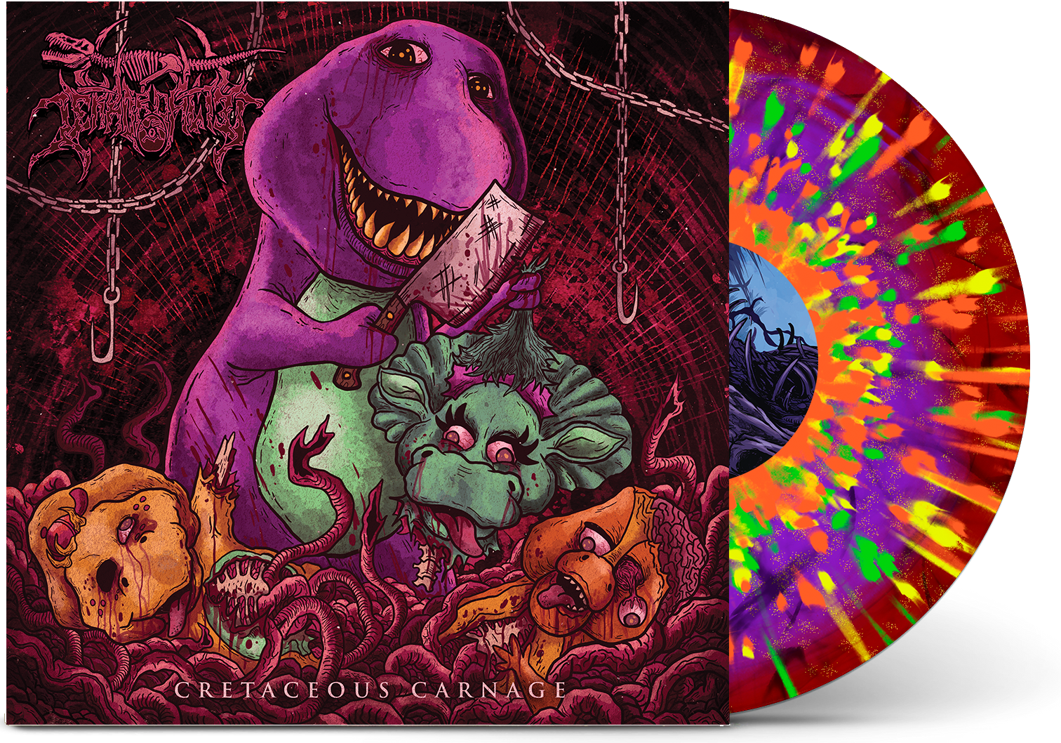 Terrordactyl - 'Cretaceous Carnage' Vinyl (The Dinovinyl Alt Cover)