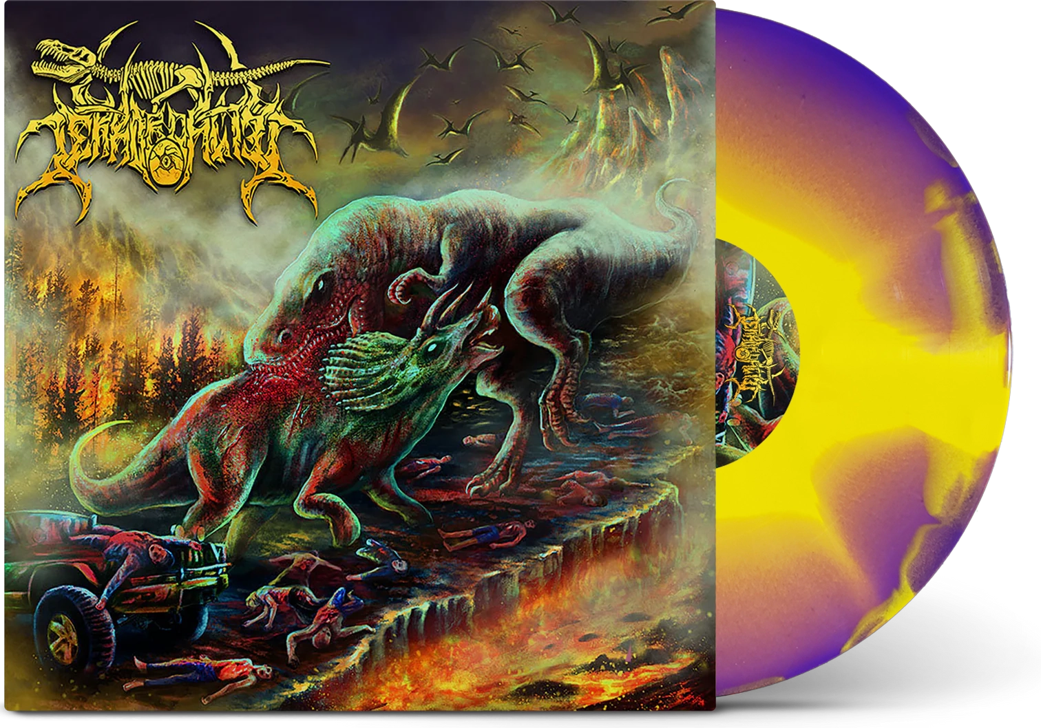 Terrordactyl - 'Extinction Event' Vinyl (Clever Swirl)