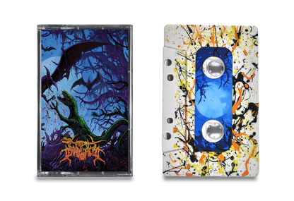 Terrordactyl - 'Cretaceous Carnage' Cassette (Orange/Yellow Splatter)