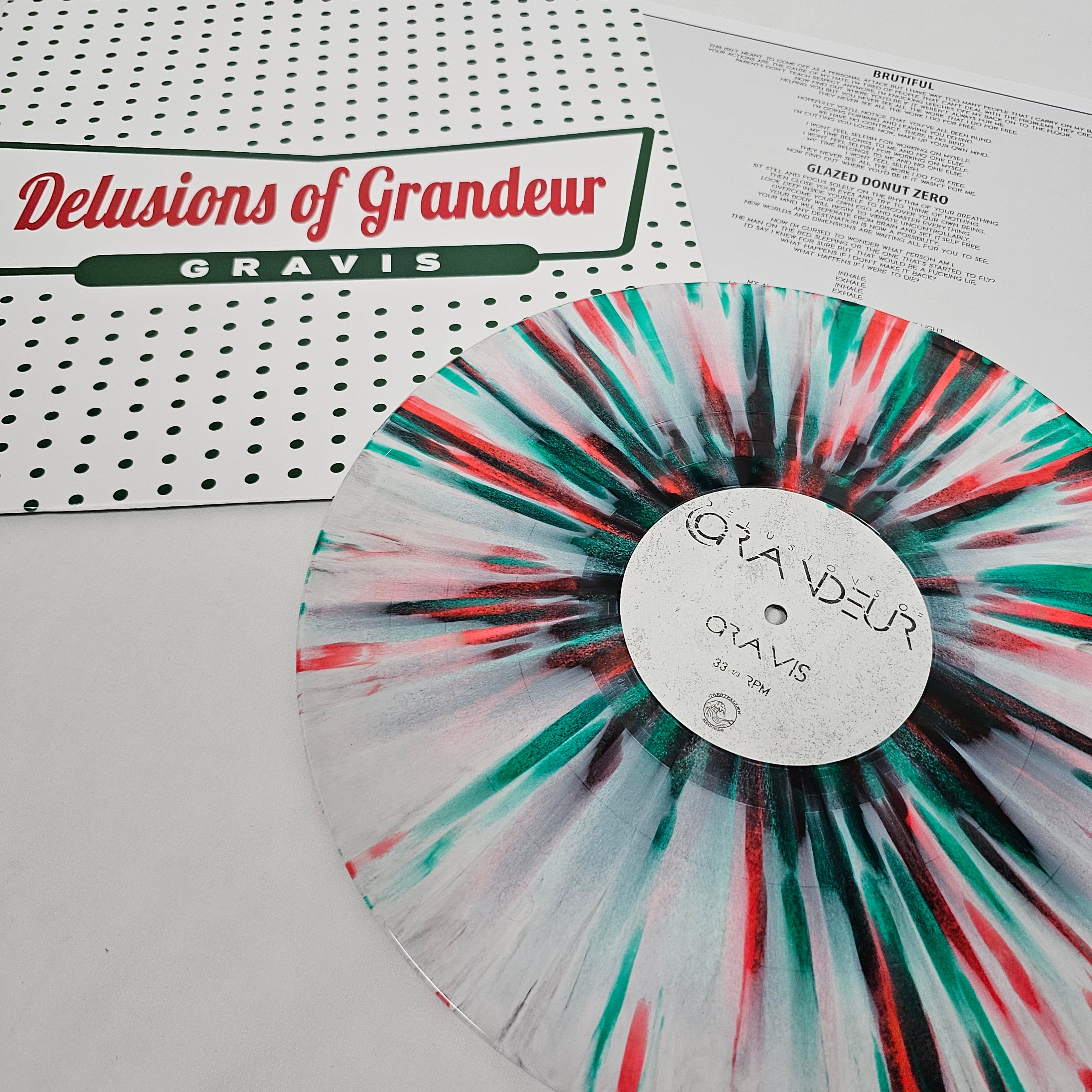 Delusions of Grandeur - 'Gravis' Vinyl (Make Today Splatter Alt Cover)