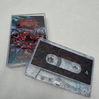 Terrordactyl - 'Triassic Terror' Cassette (Blue/Silver Glitter)