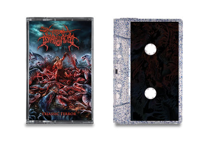 Terrordactyl - 'Triassic Terror' Cassette (Blue/Silver Glitter)