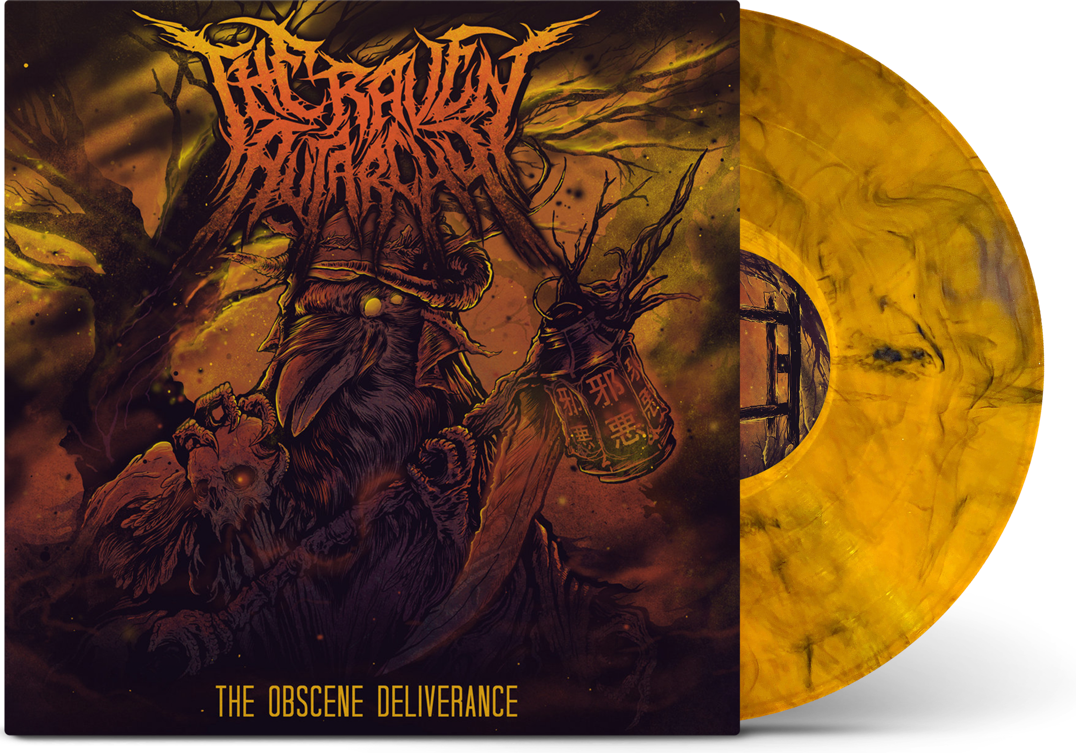 The Raven Autarchy - 'The Obscene Deliverance' Vinyl (Obsidian Smoke)